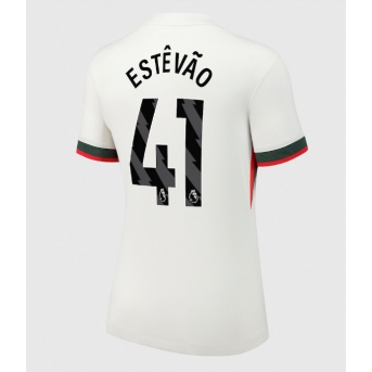 Billige Fotballdrakt Chelsea Estevao Willian #41 Replika Bortedrakt Dame 2025-26 Kortermet